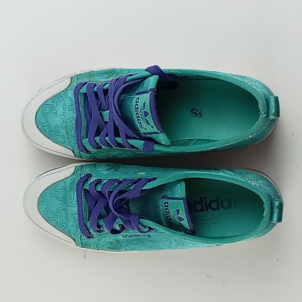 Adidas Green Satin Zapatillas - Picture 6 of 8